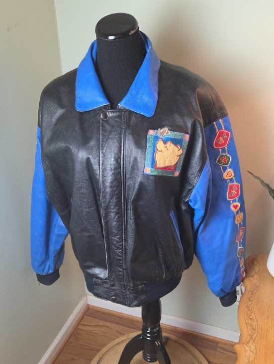 Disney Jackets & Blazers - Disney Winnie The Pooh Vintage Leather Jacket